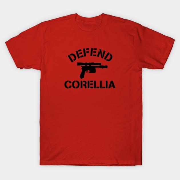 Defend Corellia (DL-44) on light color T-Shirt by Punk Robot